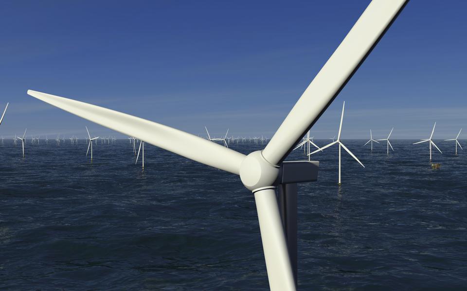Het Gemini-windpark op de Noordzee. De nieuwe waterstoffabriek op zee komt in de omgeving van dit bestaande windpark te liggen en moet in 2031 operationeel zijn.