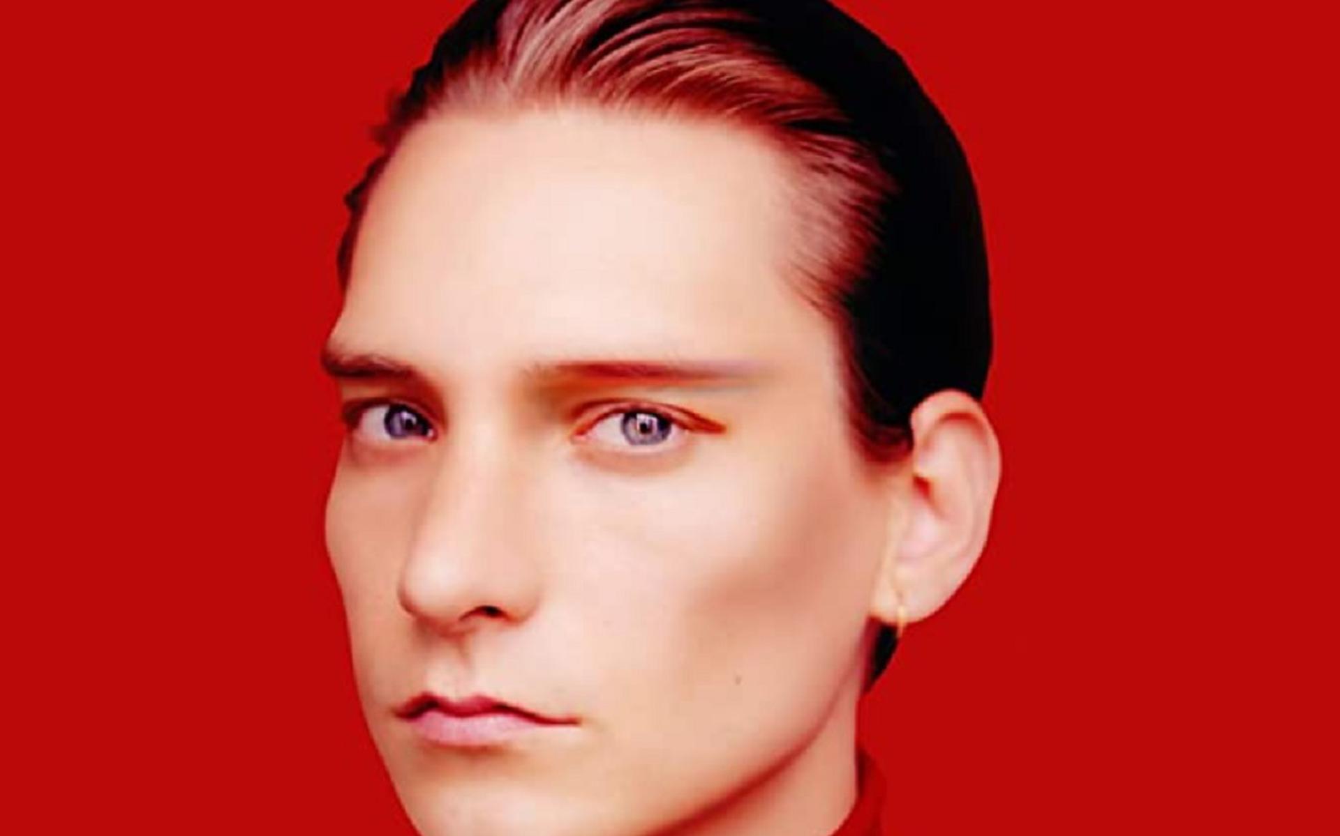 Thomas Azier op de cover van zijn album Rouge.
