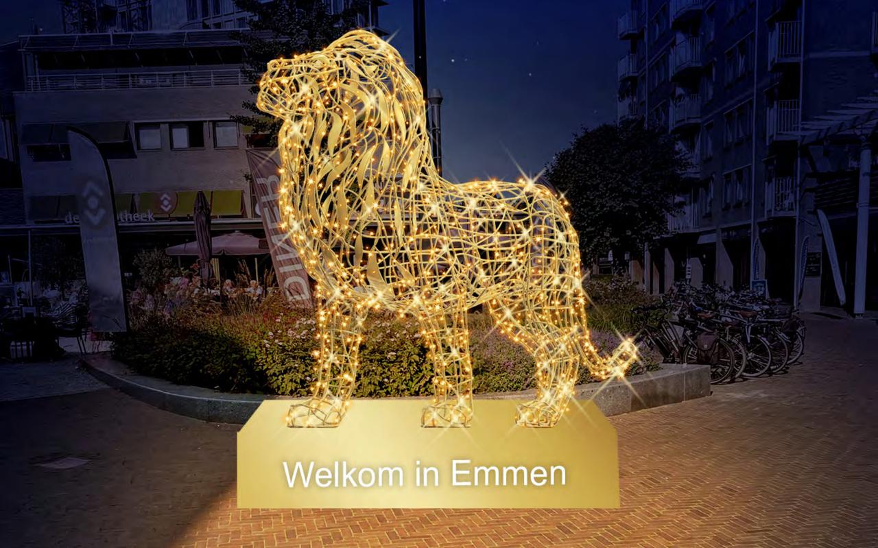 De leeuw die volgende week naar Emmen komt.