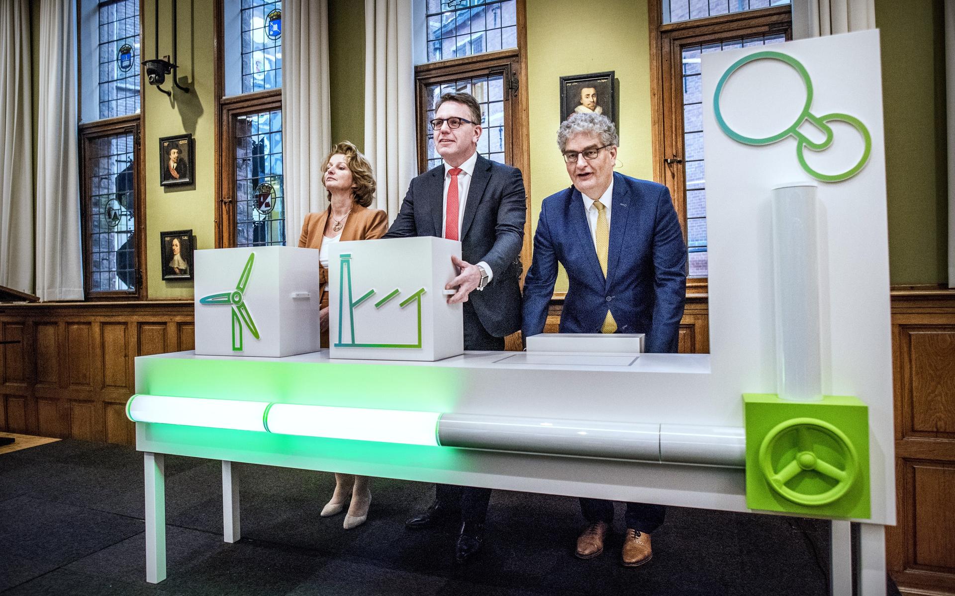 Presentatie van een ambitieus waterstofplan voor de Eemshaven, februari 2020.