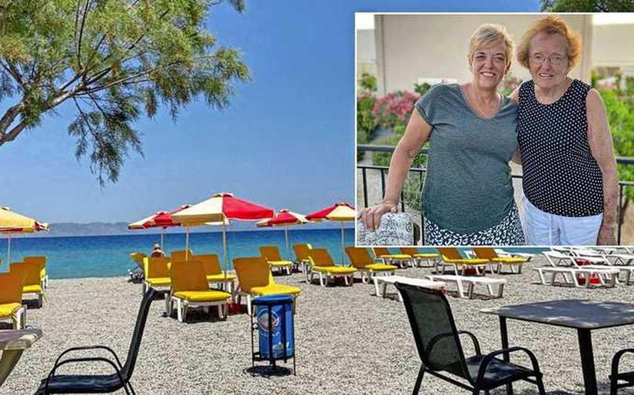 „Dit is van de zotte”, zegt Astrid Dusink die op bezoek is bij familie op Rhodos en 1 juni met haar moeder terugvliegt naar Nederland. „Dit is van de zotte”, zegt Astrid Dusink die op bezoek is bij familie op Rhodos en 1 juni met haar moeder terugvliegt naar Nederland.