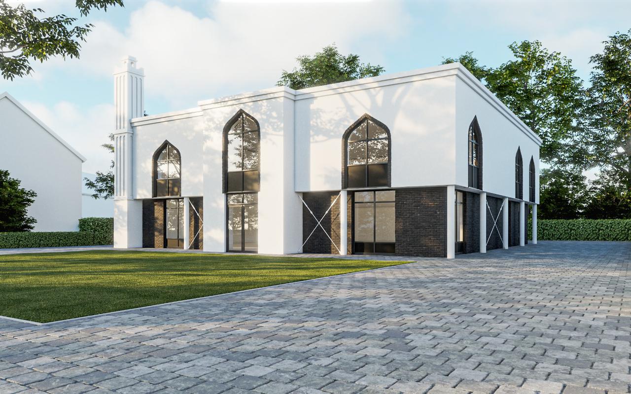 Zo moet de nieuwe moskee er uit komen te zien.