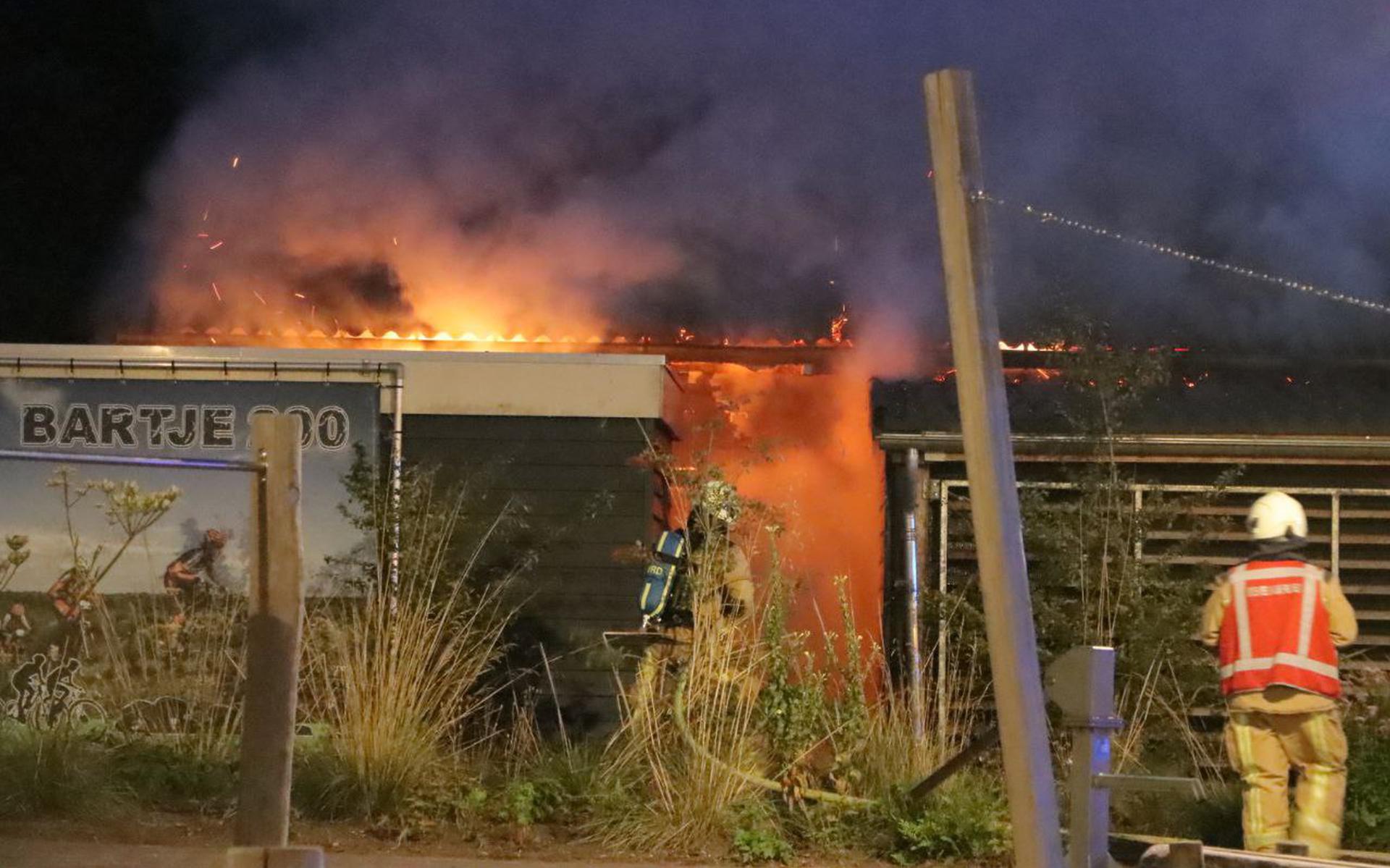 Fire Rages in Shed with Electric Bicycles at Land van Bartje Holiday Park in Ees