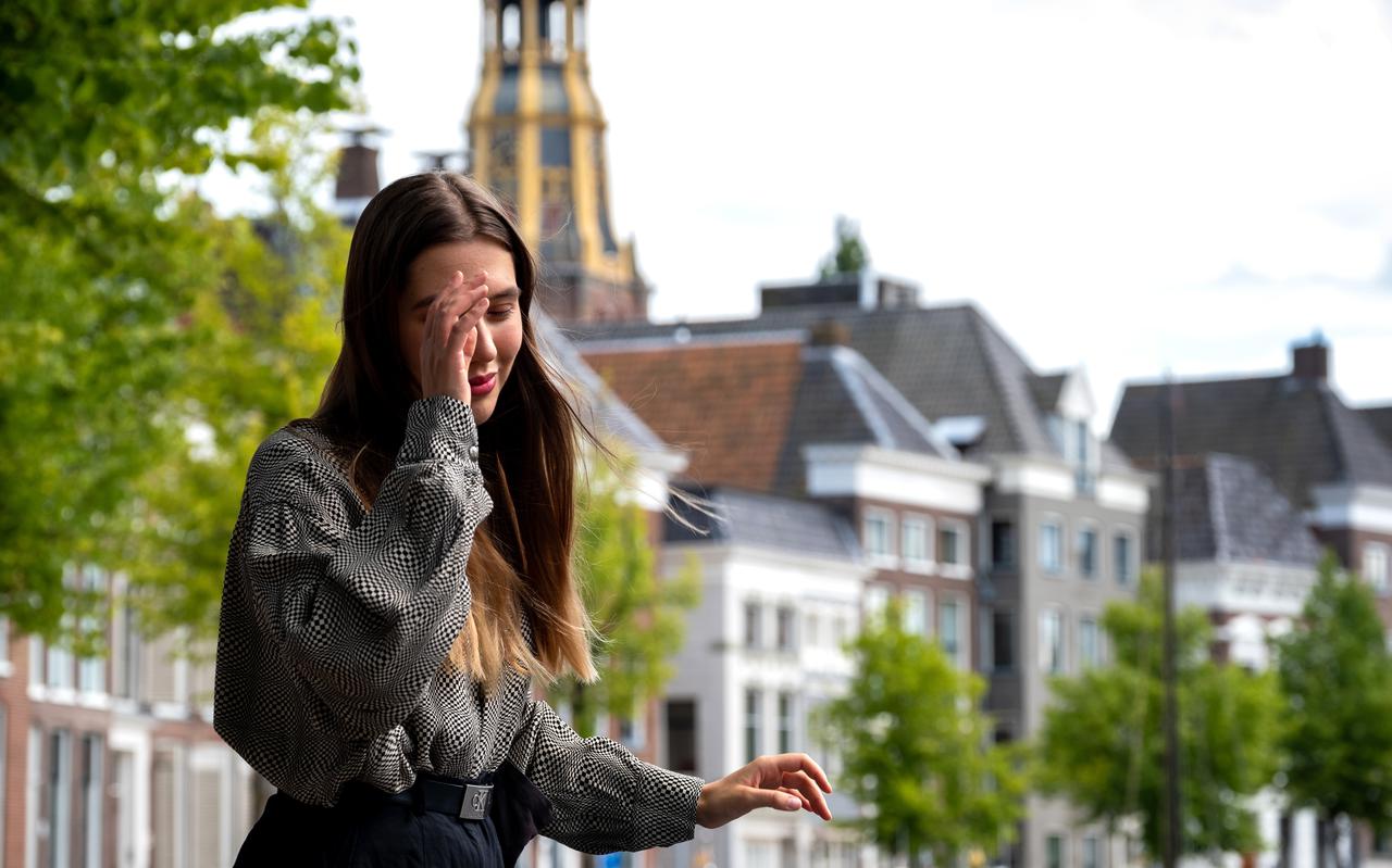 Aglaia ontvlucht het regime van Poetin en woont nu met haar man in Groningen. Foto: Jan Willem van Vliet
