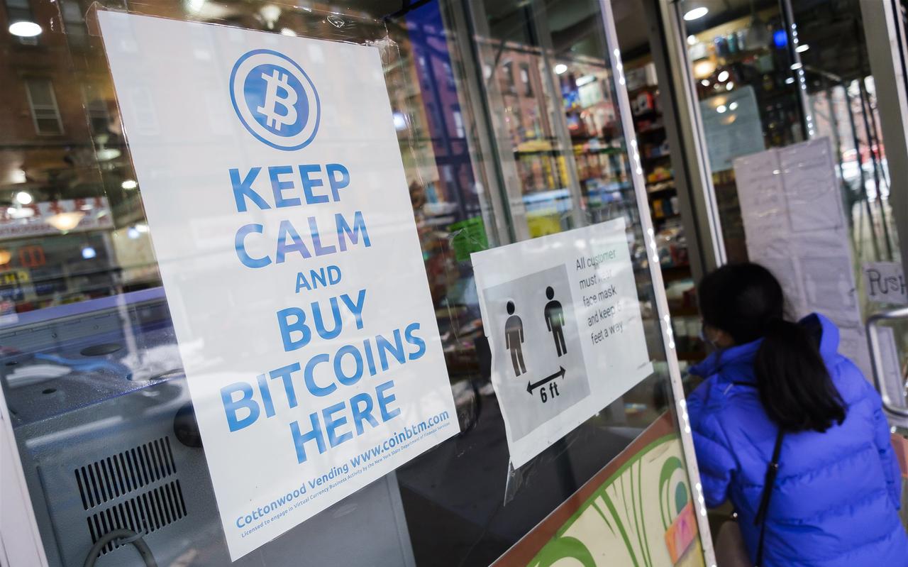 Een 'bitcoin-winkel' Foto: ANP