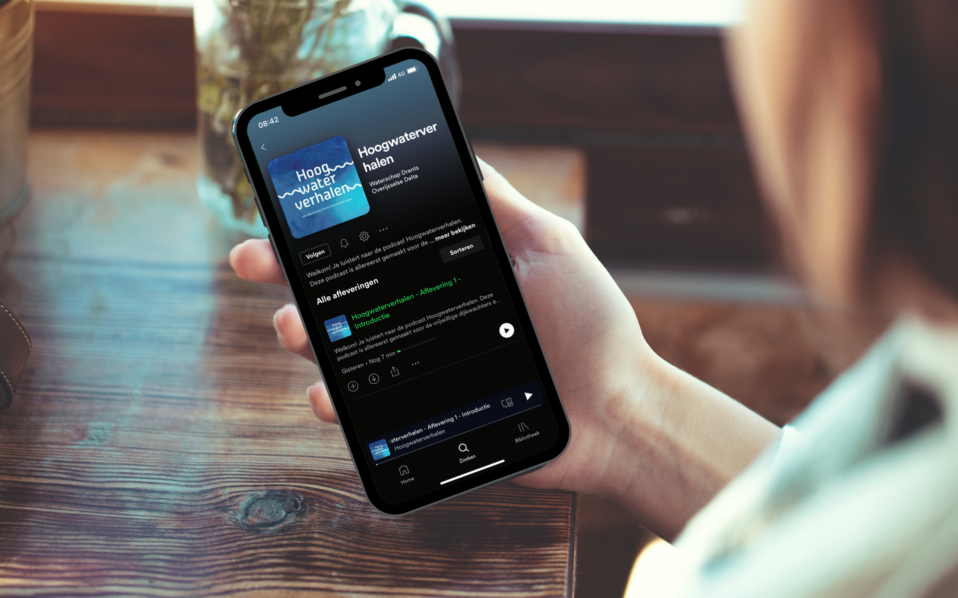 De podcast Hoogwaterverhalen is te vinden op Spotify.