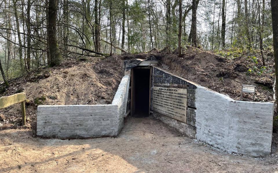 Onderduikershol de Wigwam in de bossen van Landgoed Berkenheuvel bij Diever