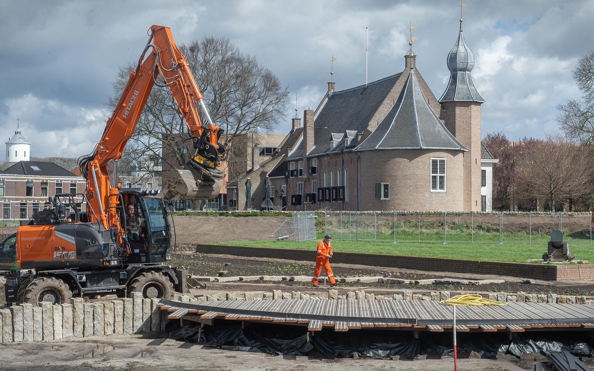 De ombouw van de Weeshuisweide tot Kasteelpark krijgt vorm.