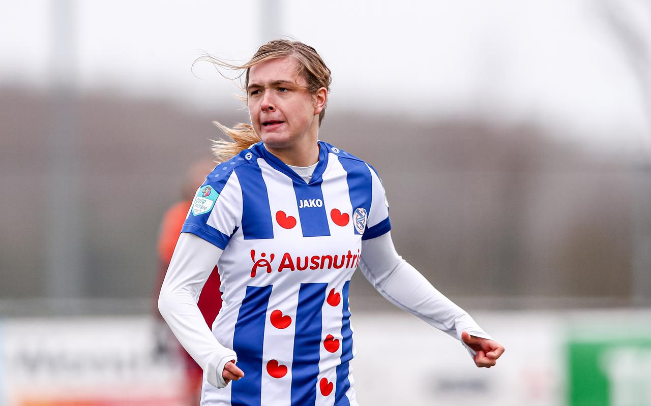 Alieke Tuin, hier nog in het shirt van sc Heerenveen, kan debuteren in Oranje.  
