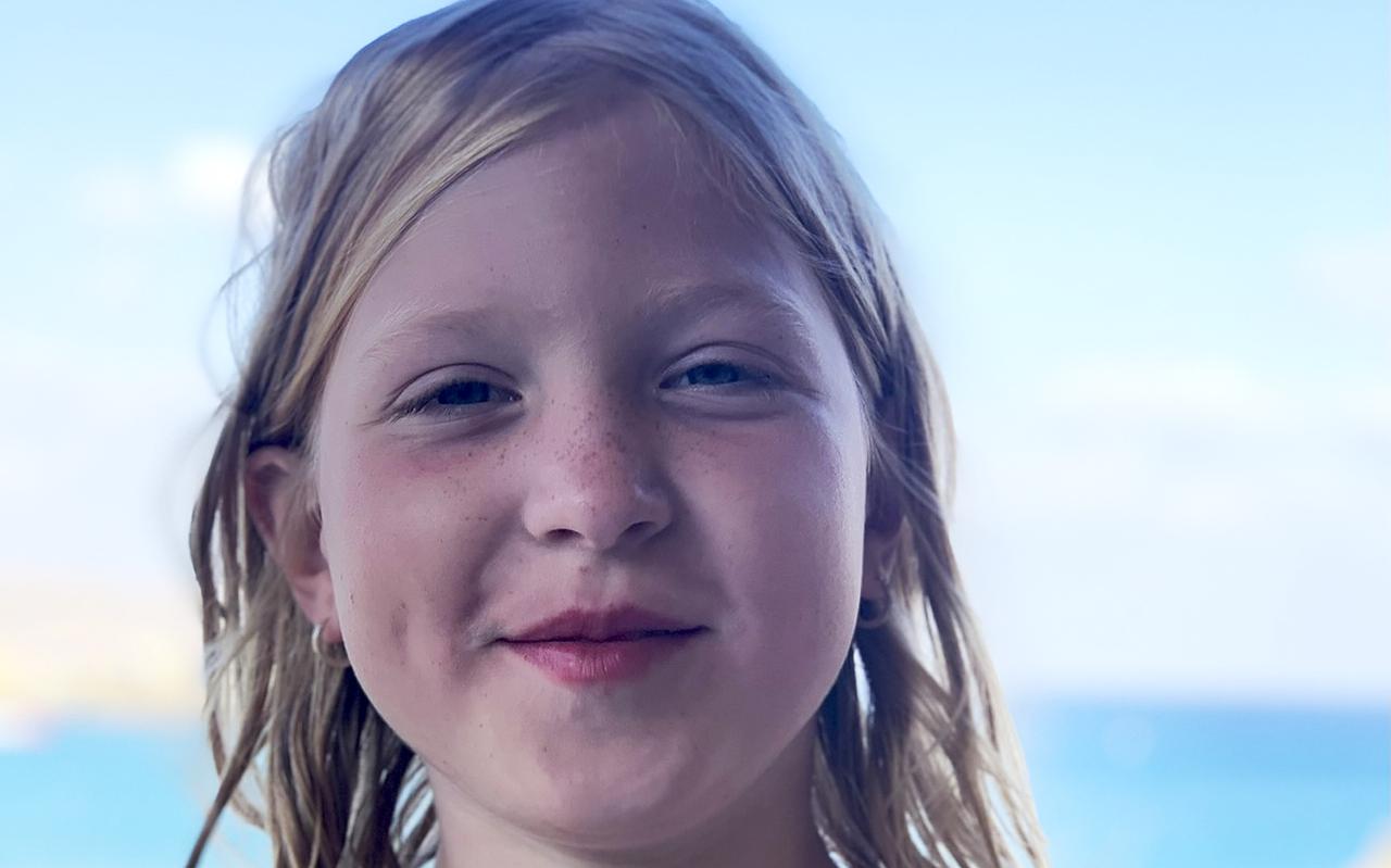 Isabelle Klingenberg, een van de twee 8-jarige meisjes die in februari dit jaar om het leven kwam bij een ongeluk in Weijerswold.
