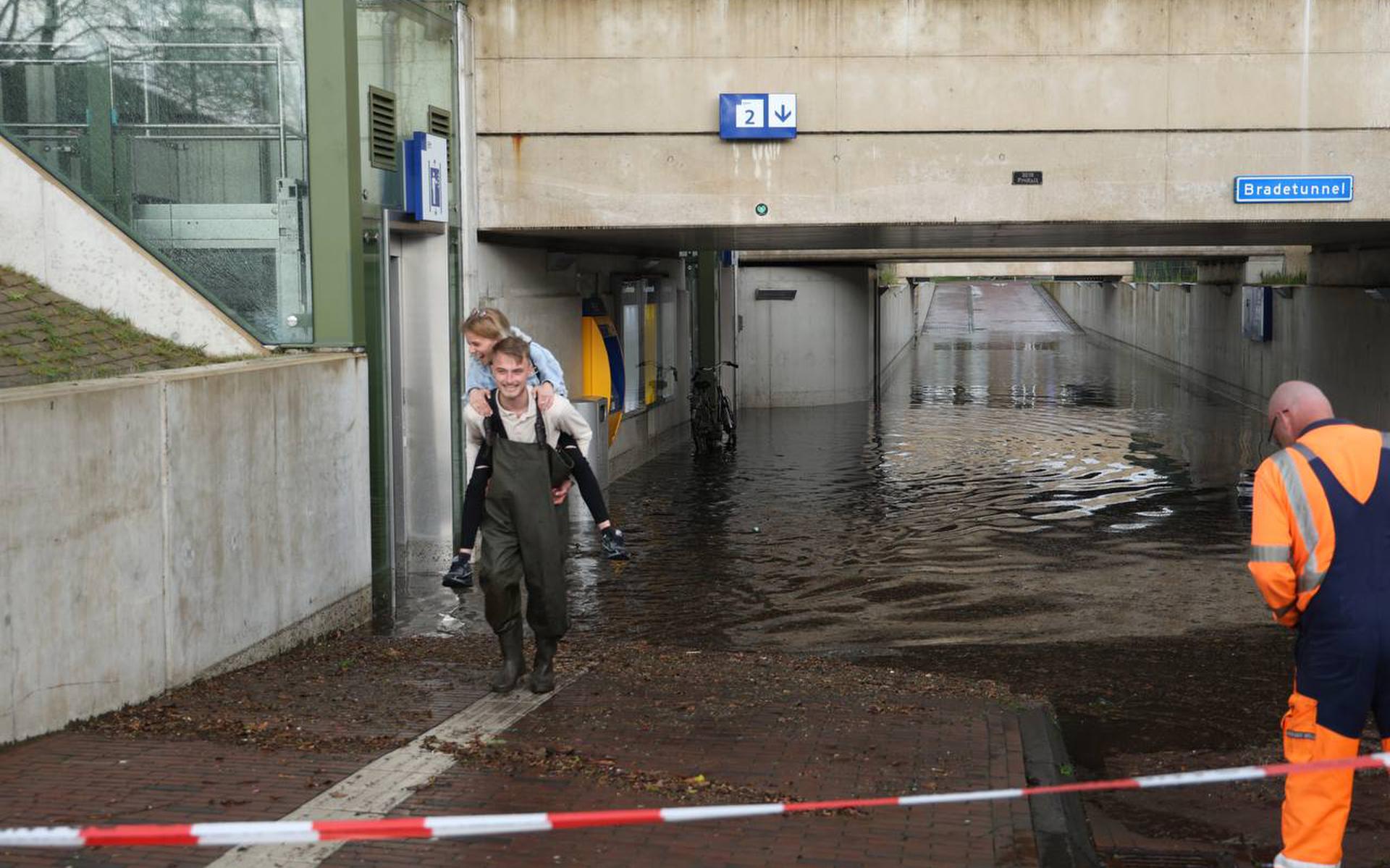 Cloudburst Causes Flooding in Haren and Other Areas in Groningen, Netherlands