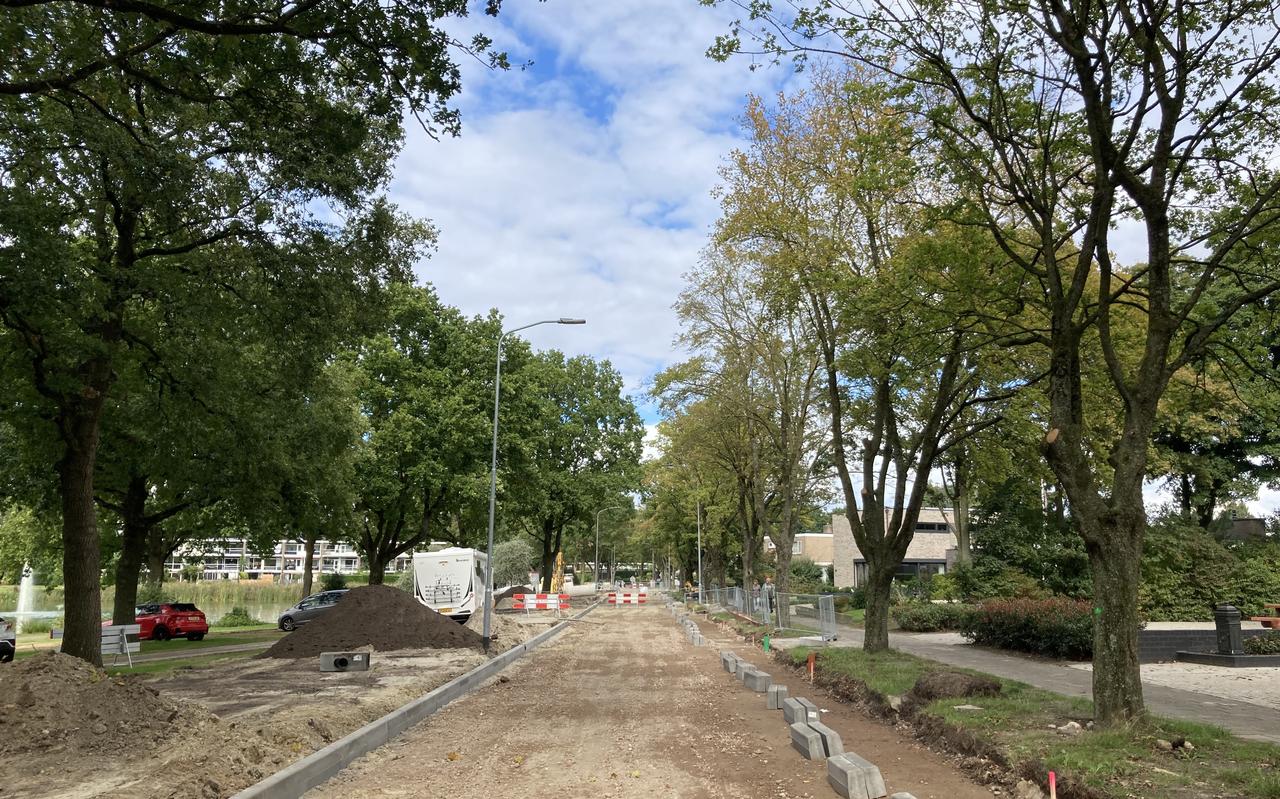 De Veldlaan in de wijk Angelso. De Veldlaan in de wijk Angelso.