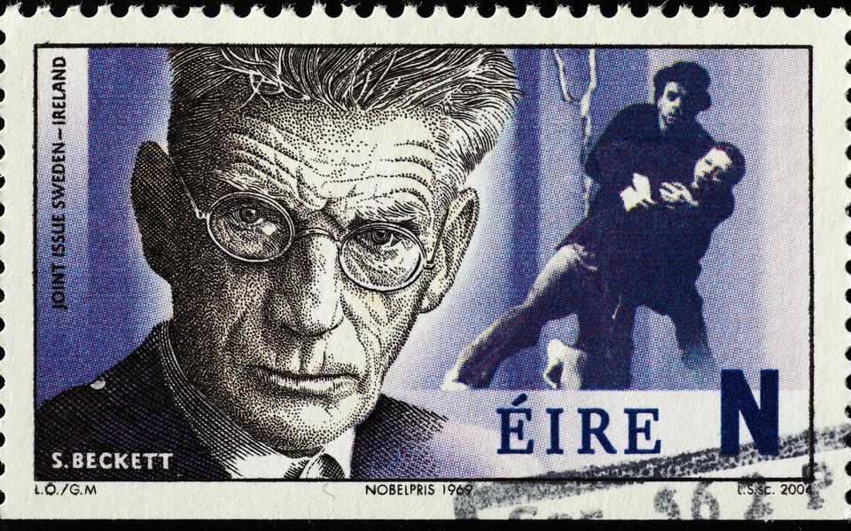 Beckett op een Ierse postzegel