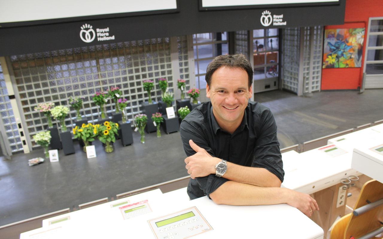 Thomas Bugel is de nieuwe locatiedirecteur van de bloemenveiling in Eelde. Foto: Royal FloraHolland