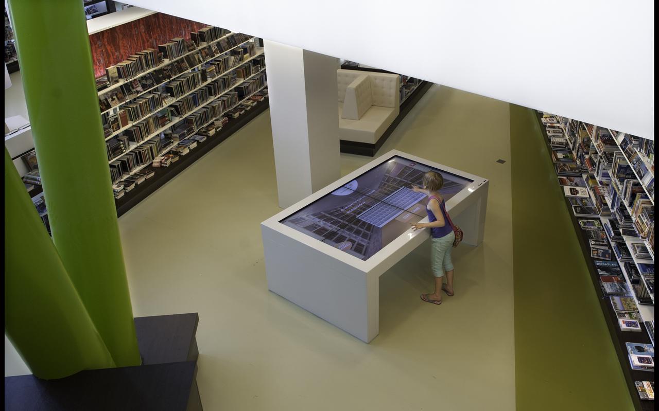 De bibliotheek in De Nieuwe Kolk in Assen. De bibliotheek in De Nieuwe Kolk in Assen.