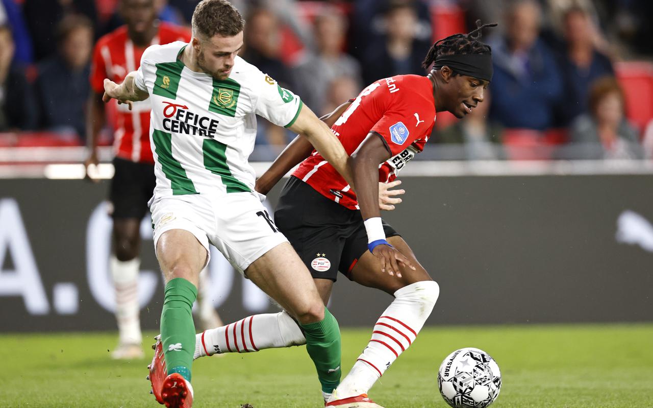 Gabriel Gudmundsson speelde tegen PSV waarschijnlijk zijn laatste wedstrijd in het shirt van FC Groningen. De Zweed is op weg naar Lille.