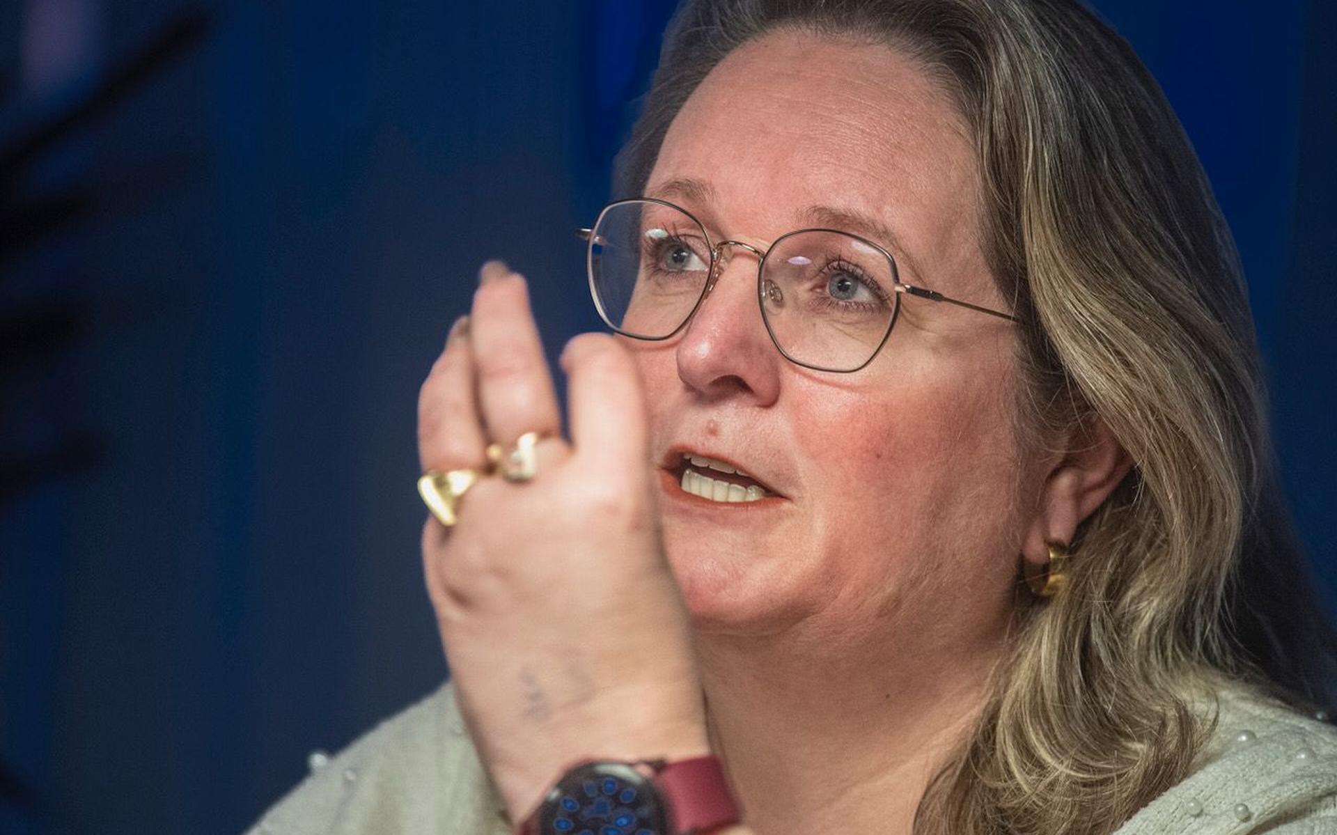 Patricia Nieland-Kampen: ,,Je kunt nog drie jaar lang zo doorgaan, maar waar eindigt dit?'' Foto: Duncan Wijting