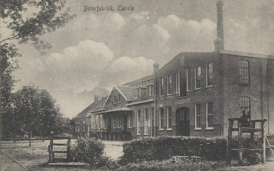 De boterfabriek in Zweelo in 1910. Foto: Drents Archief, collectie Ansichten