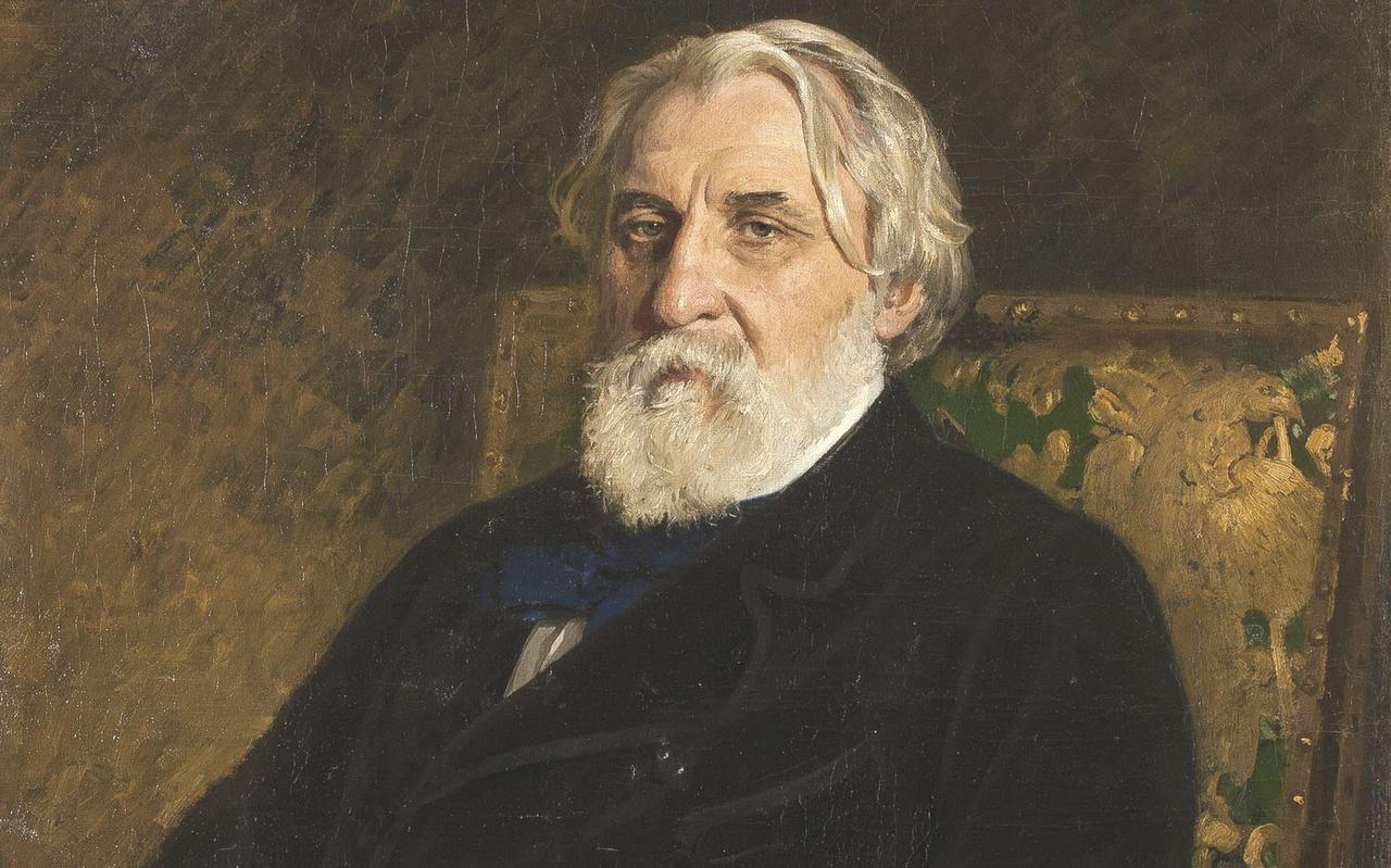 Ivan Toergenjev, door kunstschilder Ilja Repin. Ivan Toergenjev, door kunstschilder Ilja Repin.