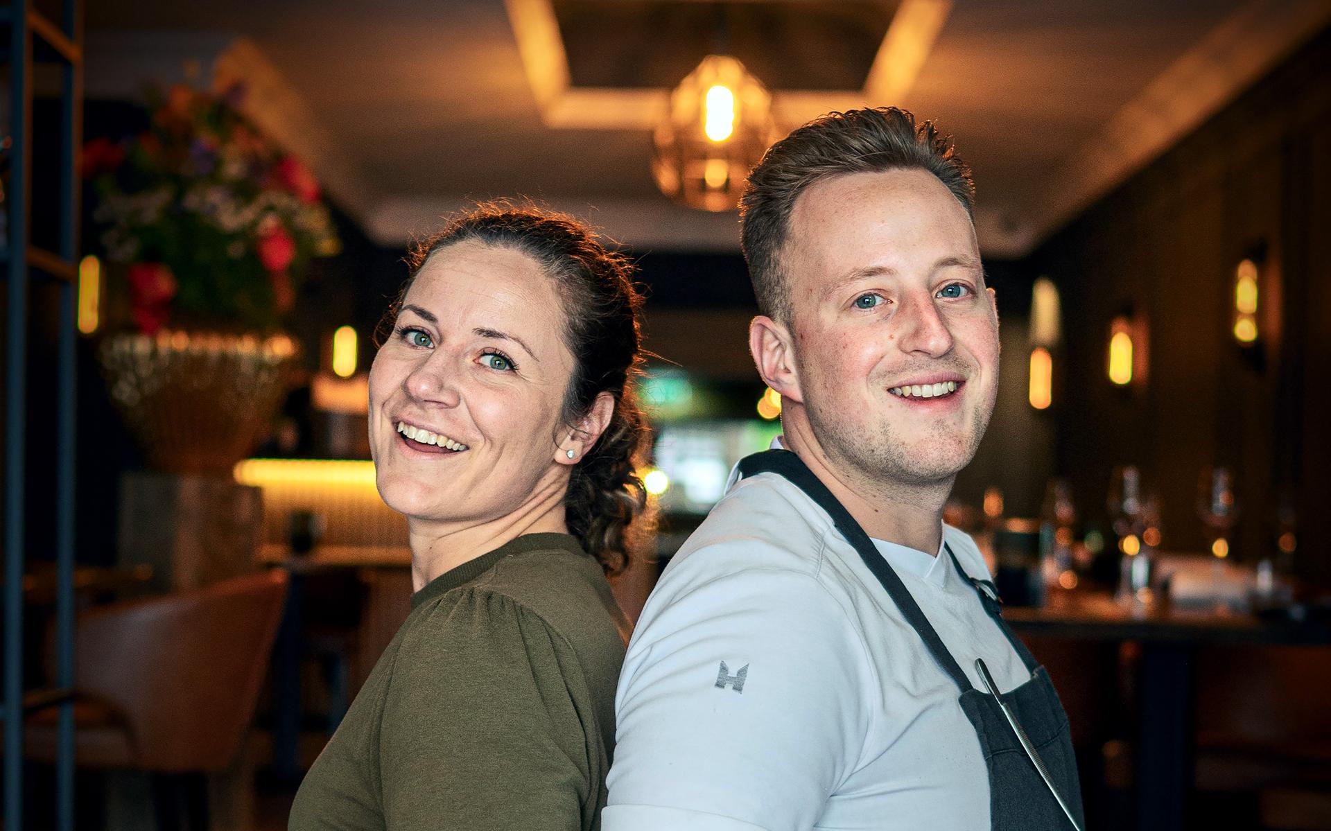 Sabrina Mans en Niels Schievink van restaurant Bisque.