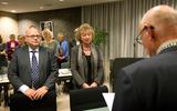 In 2015 werden Jaap Borg en Thea van der Veen door burgmeester Rein Munniksma (op de rug gezien) ingezworen als wethouders van buitenaf in de gemeente Menterwolde. Na de herindeling (2018) werd Borg wethouder voor de VVD in Midden-Groningen.