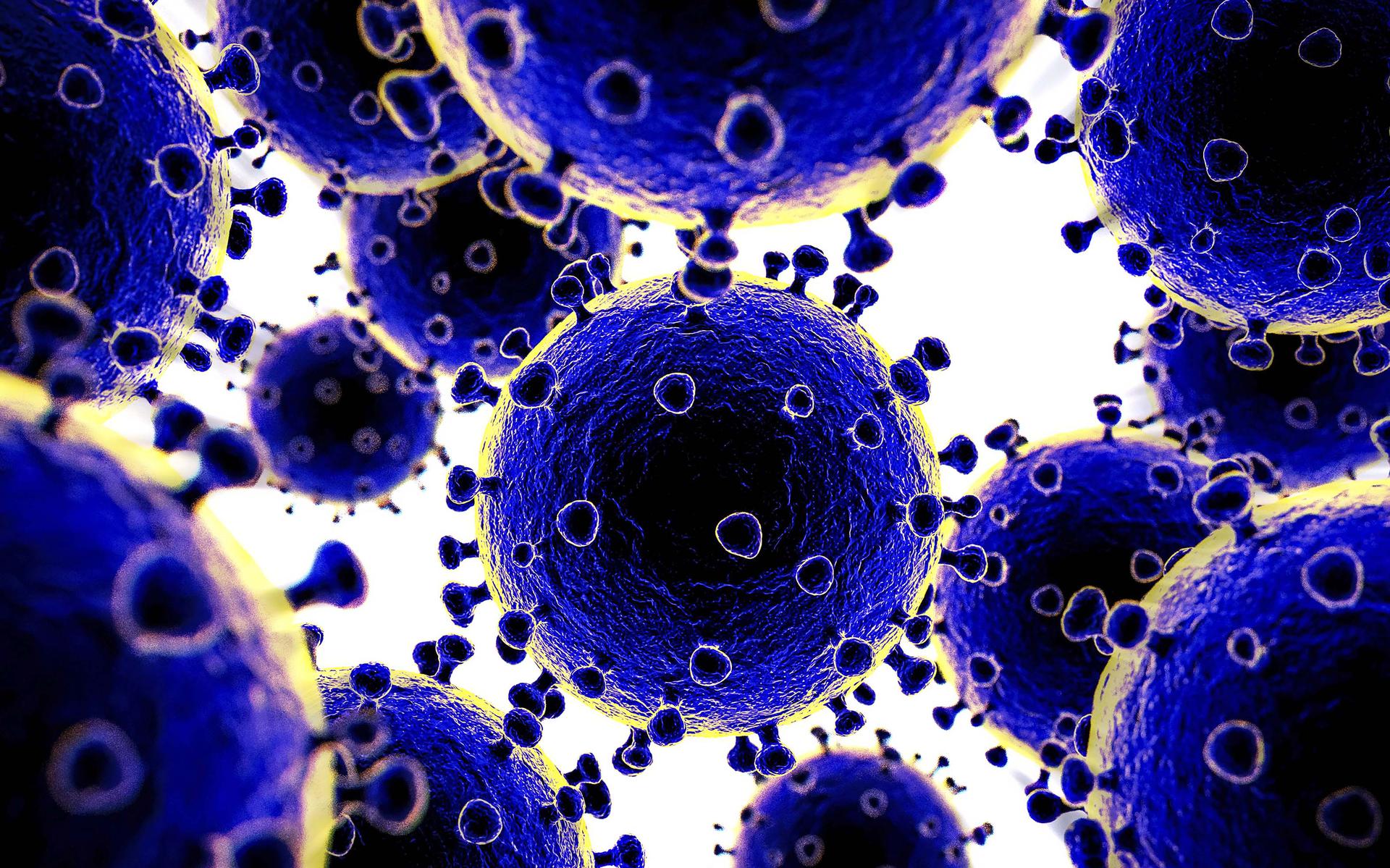 Illustratie van het coronavirus.