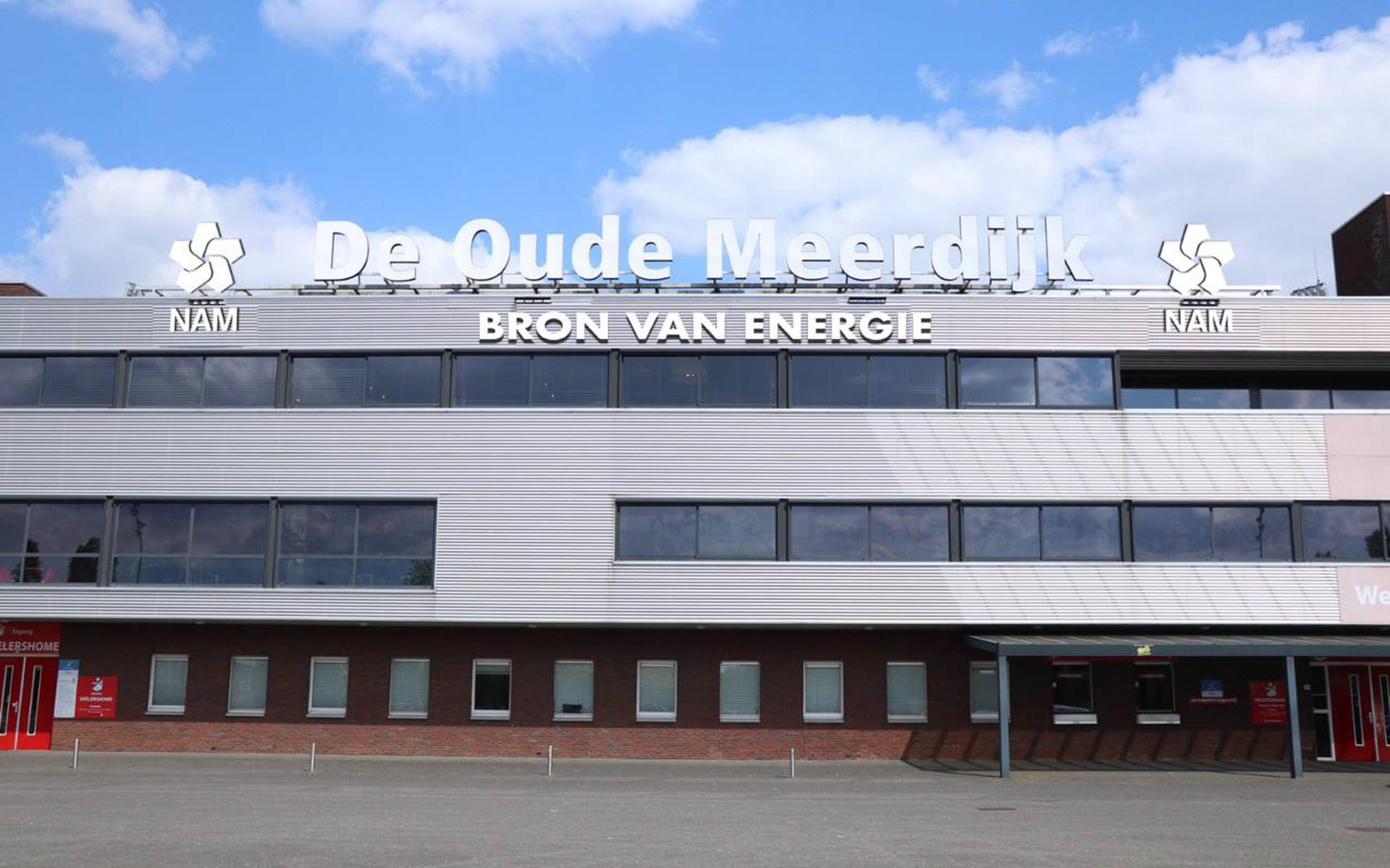 Met de NAM als sponsor verandert er niets aan de huidige stadionnaam De Oude Meerdijk.