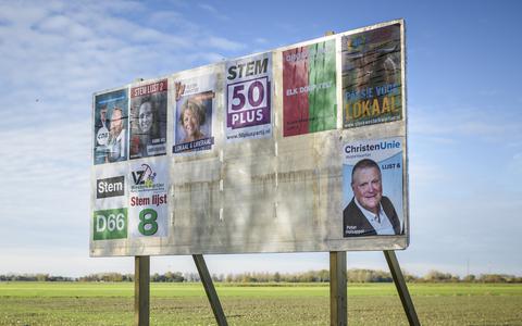 Verkiezingsposters in aanloop naar de vorige gemeenteraadsverkiezingen.