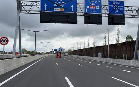 Ringweg Groningen Drachten richting Assen