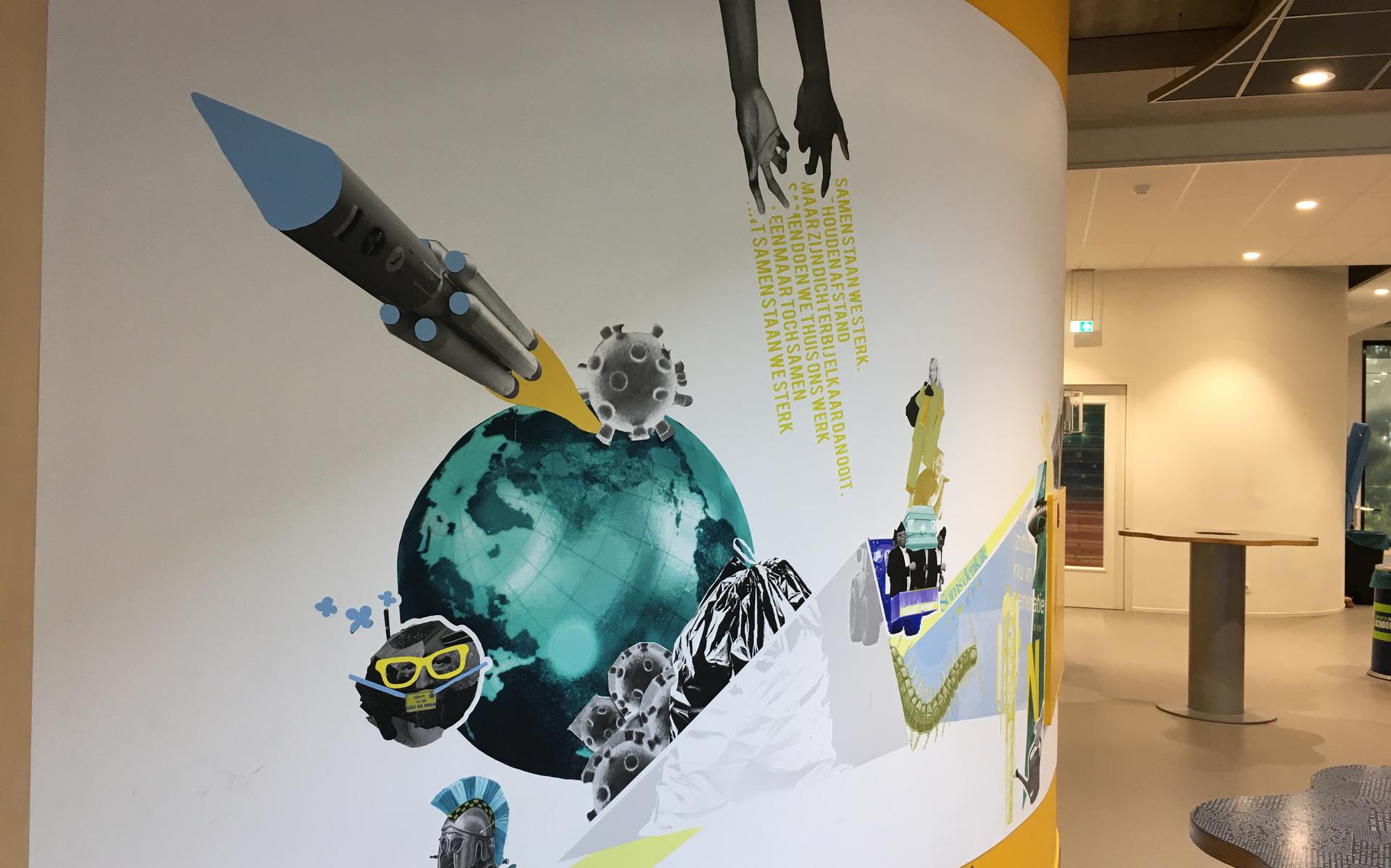 'The Wall' op het Harens Lyceum.