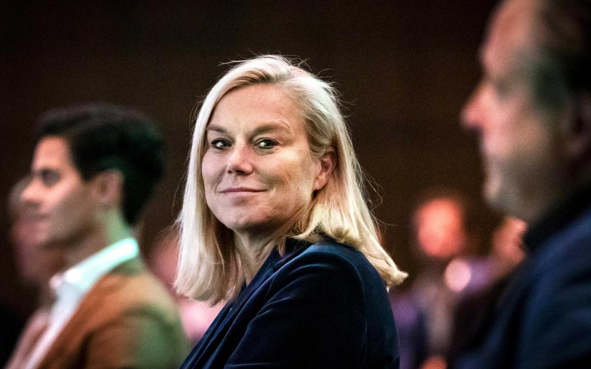 Rob Jetten, Sigrid Kaag en Alexander Pechtold voorafgaand aan de eerste grote speech van Kaag als nieuwe leider van D66.