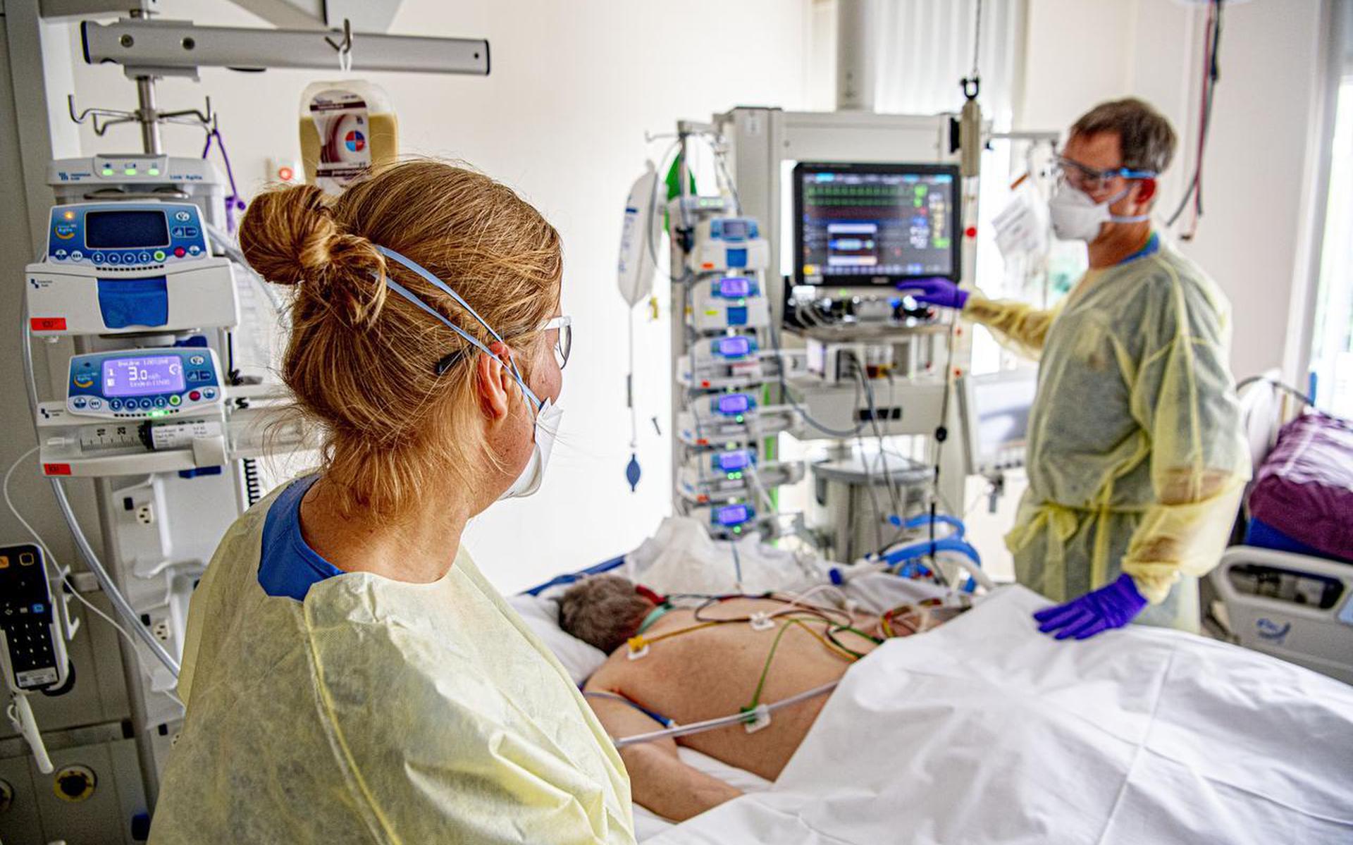 De intensive care afdeling van het Albert Schweitzer Ziekenhuis in Dordrecht.