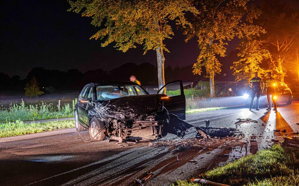 Lange file op A58 door botsing tussen twee auto’s.