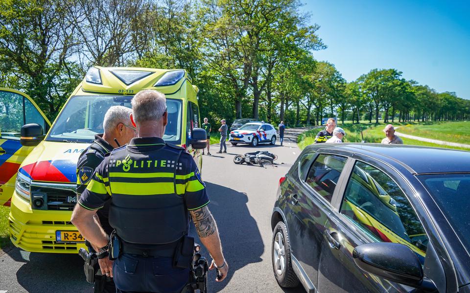 Bestuurder scooter gewond na aanrijding nabij Noord-Sleen.