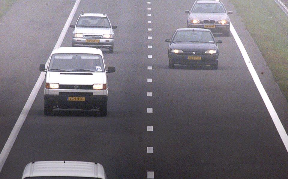 File op de A7 tussen Leek en afrit Frieschepalen door ongeluk.
