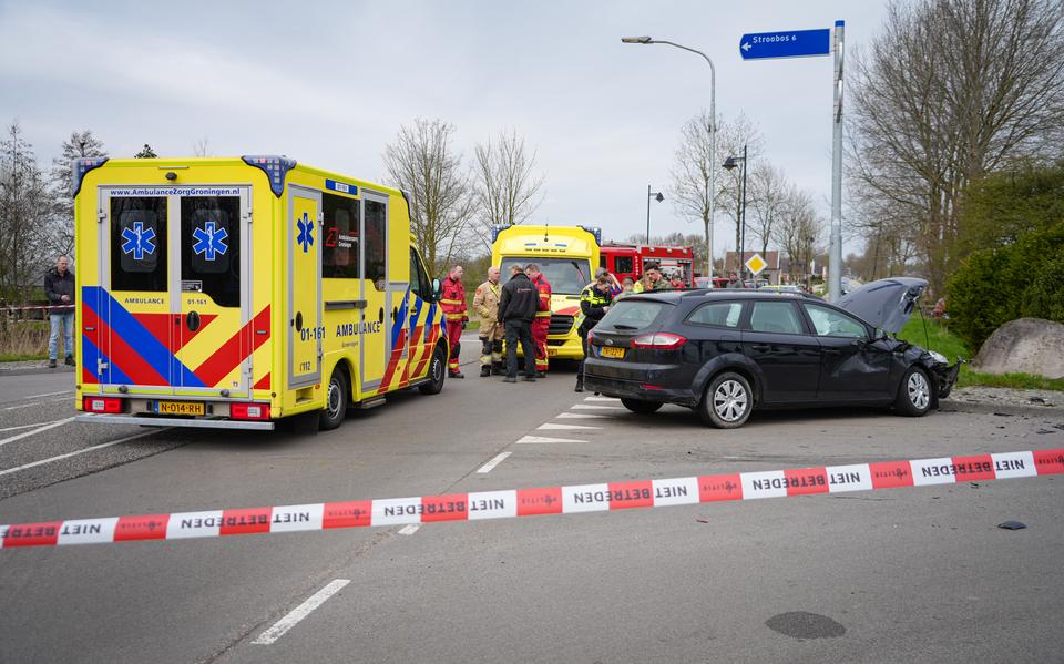 Twee mensen raken ernstig gewond bij ongeluk bij Grijpskerk.