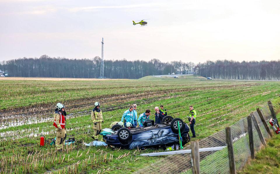 Ernstig ongeluk op A37 bij Hollandscheveld. Ernstig ongeluk op A37 bij Hollandscheveld.