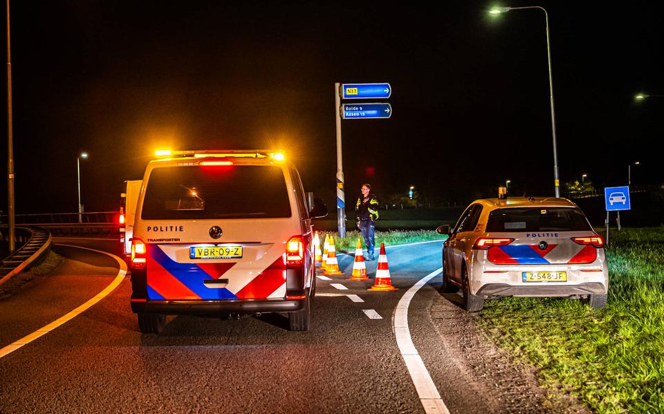 Ernstig ongeval bij Anderen, N33 deels afgesloten.
