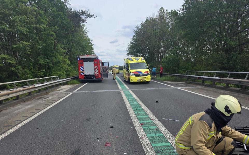 Gewonden door botsing op N34 tussen Anloo en Annen en heidebrand bij Beilen vermoedelijk aangestoken.