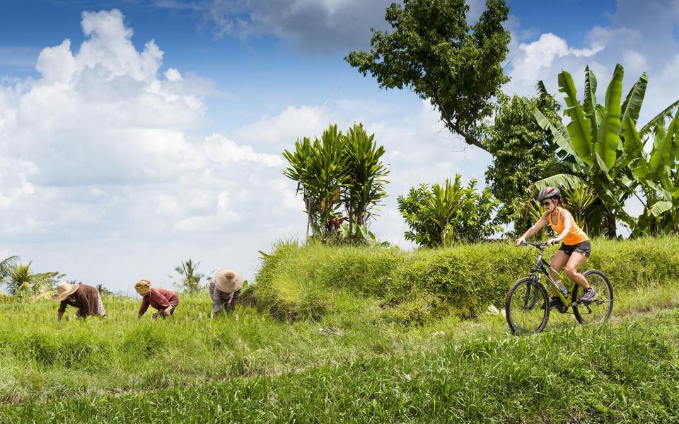 Wie fietst op Bali belandt op plekken waar een auto nooit zal komen