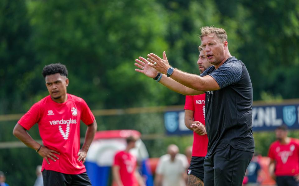 Menno van Dam tijdens het trainingskamp in Mannheim.