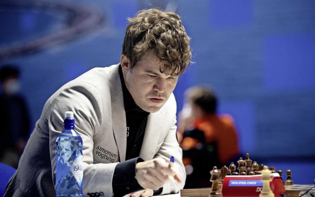 Magnus Carlsen op Tata Steel Chess begin dit jaar. Magnus Carlsen op Tata Steel Chess begin dit jaar.