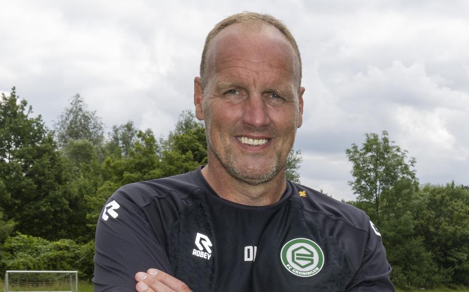 FC Groningen-trainer Dick Lukkien. 