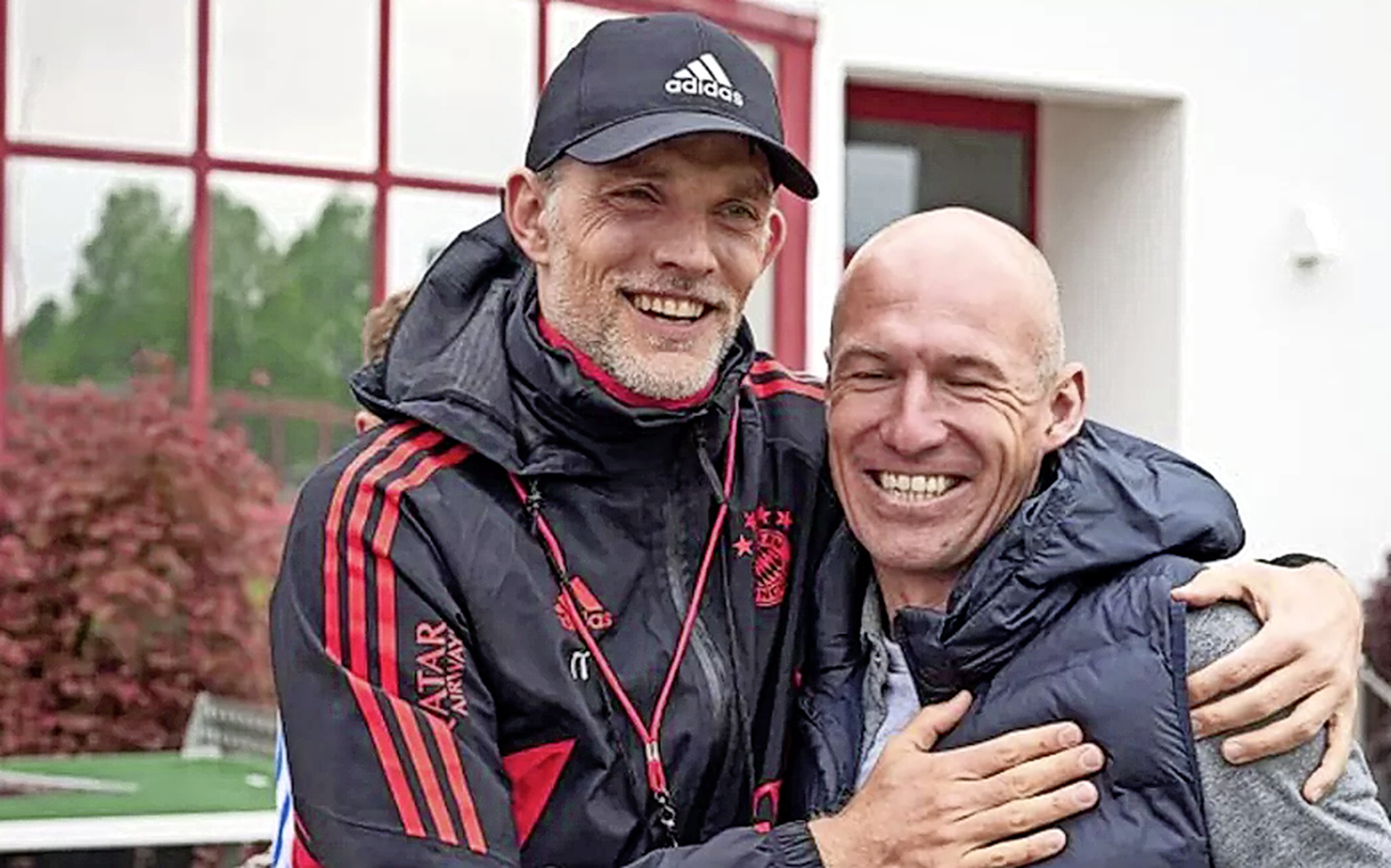 Thomas Tuchel en Arjen Robben