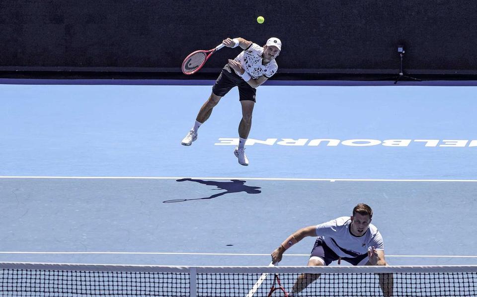 Wesley Koolhof in actie.