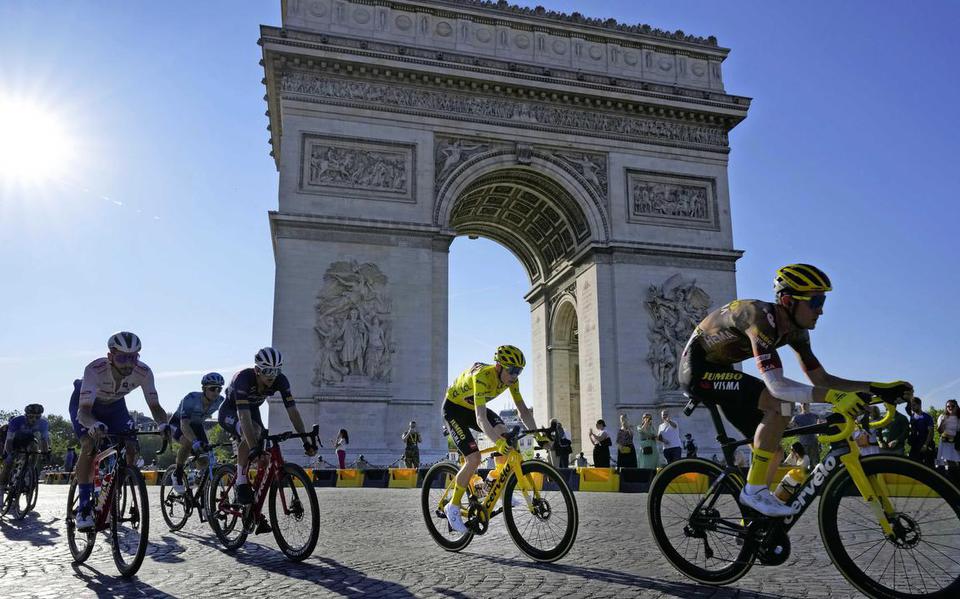 Champs-Élysées tijdens de slotrit van de Tour de France.
