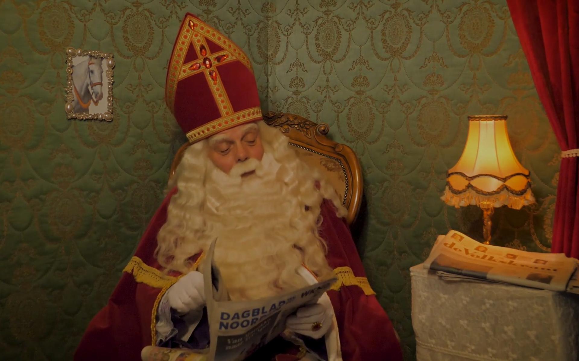 Wat vindt de Sint? 'Ik ben gek op sprookjes'. Hij leest dus met plezier over de toekomstplannen van 