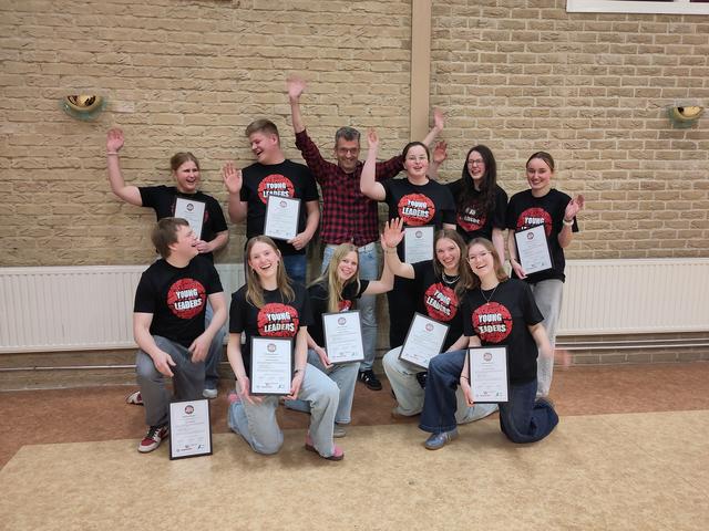 AMDG Beilen leden ontvangen Young leaders certificaat