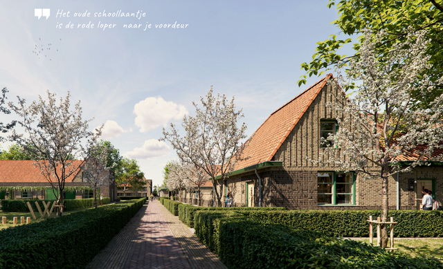 Het Lokaal verrijst op oude schoollocatie. Borger krijgt 34 woningen in jaren ‘30-stijl