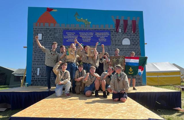 Veendammer scouts winnen Noordelijk Pinksterkamp. Groep mag volgend jaar kamp openen